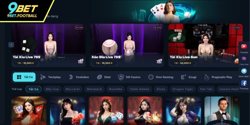 Chi tiết các game bài casino hấp dẫn 